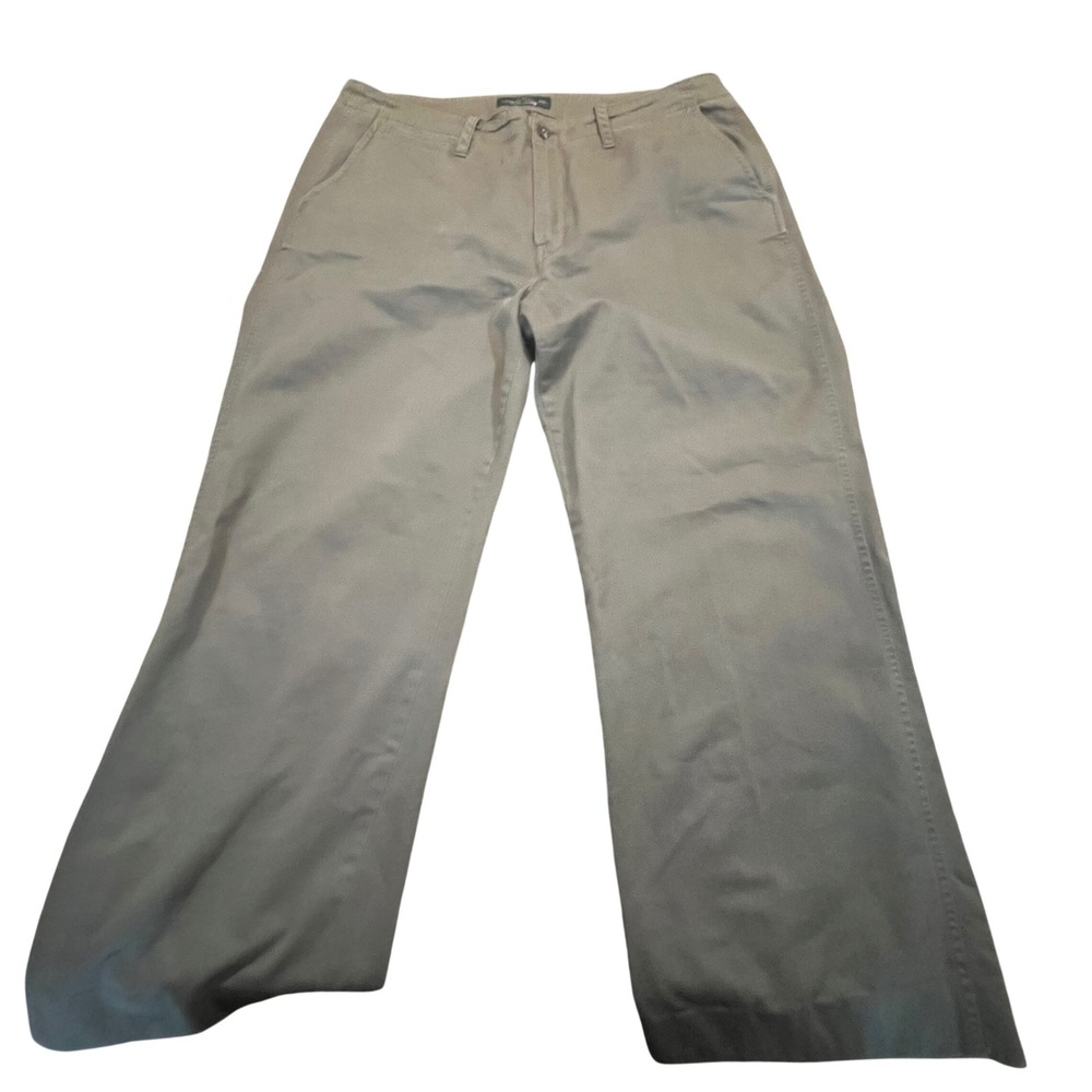 Lauren Ralph Lauren Khaki Chino Pants Womens 16 Olive Green Cotton Straight Leg